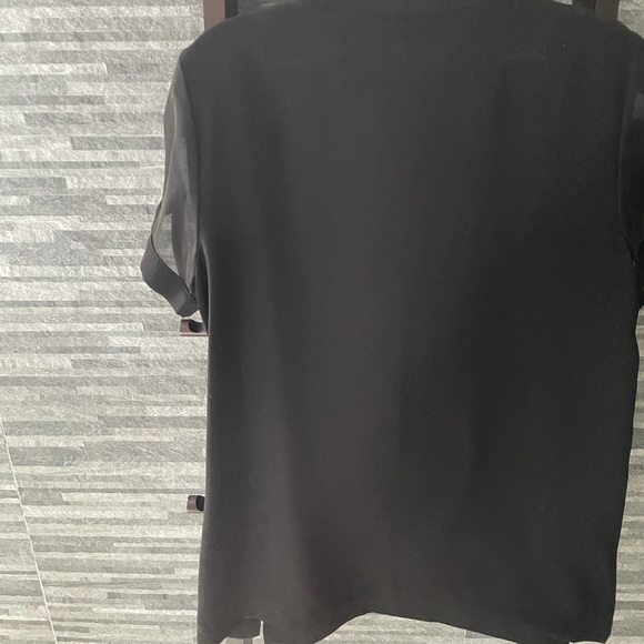 Calvin Klein Faux Leather Top - Picture 14 of 14